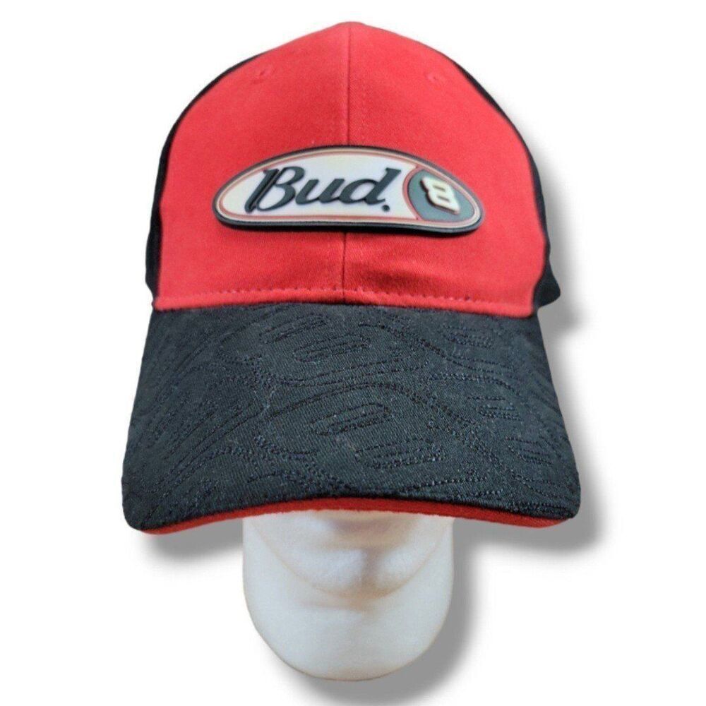 Dale Earnhardt Jr 8 Hat Size Large /XL Chase Authentics NASCAR Budweiser Cap EUC